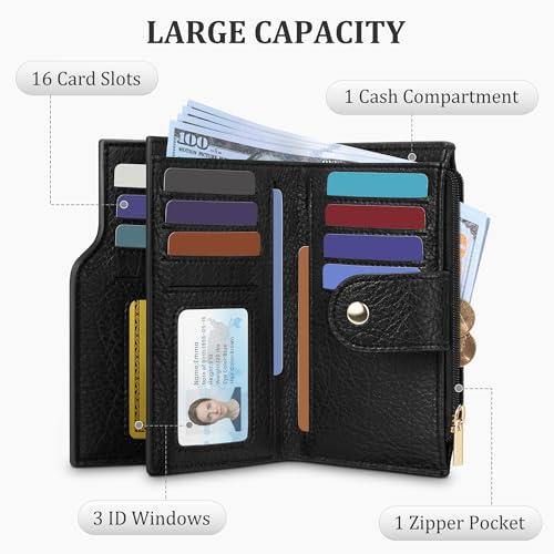 Image of Airkit Small Wallet for Women, RFID Blocking Credit Card Holder