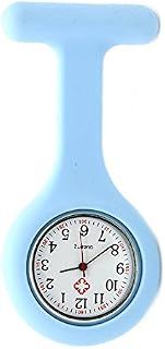 Nurse Watch Brooch, Silicone with Pin/Clip, Infection Control Design, Health Care Nurse Doctor Paramedic Medical Brooch Fob Watch