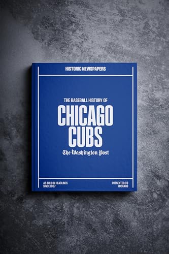 Signature gifts Chicago Personalized Baseball History Book - Cubs Basbeall Fan Gift - A Major League History Told Through Archive Newspaper Coverage (Chicago Cubs)