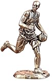 Yahu Lando Brass Statues, Mini Brass Figurine Decorative,Basketball Star Figurine,Ideal Decor for Home, Office, or Café