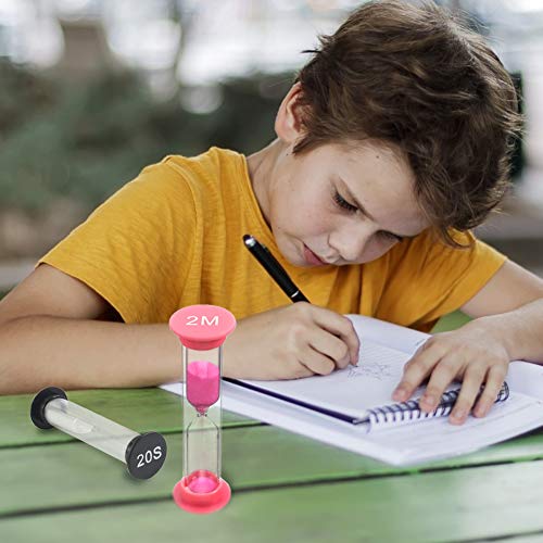 3 Otters Sand Timers Set, 8Pcs Sand Timers Colorful Hourslasses Sandglass Timer For Kids, Game, Classroom, Cooking, Office #TOP6