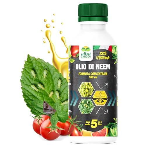 Albagarden - Olio Di Neem Per Piante Naturale Concentrato Puro,