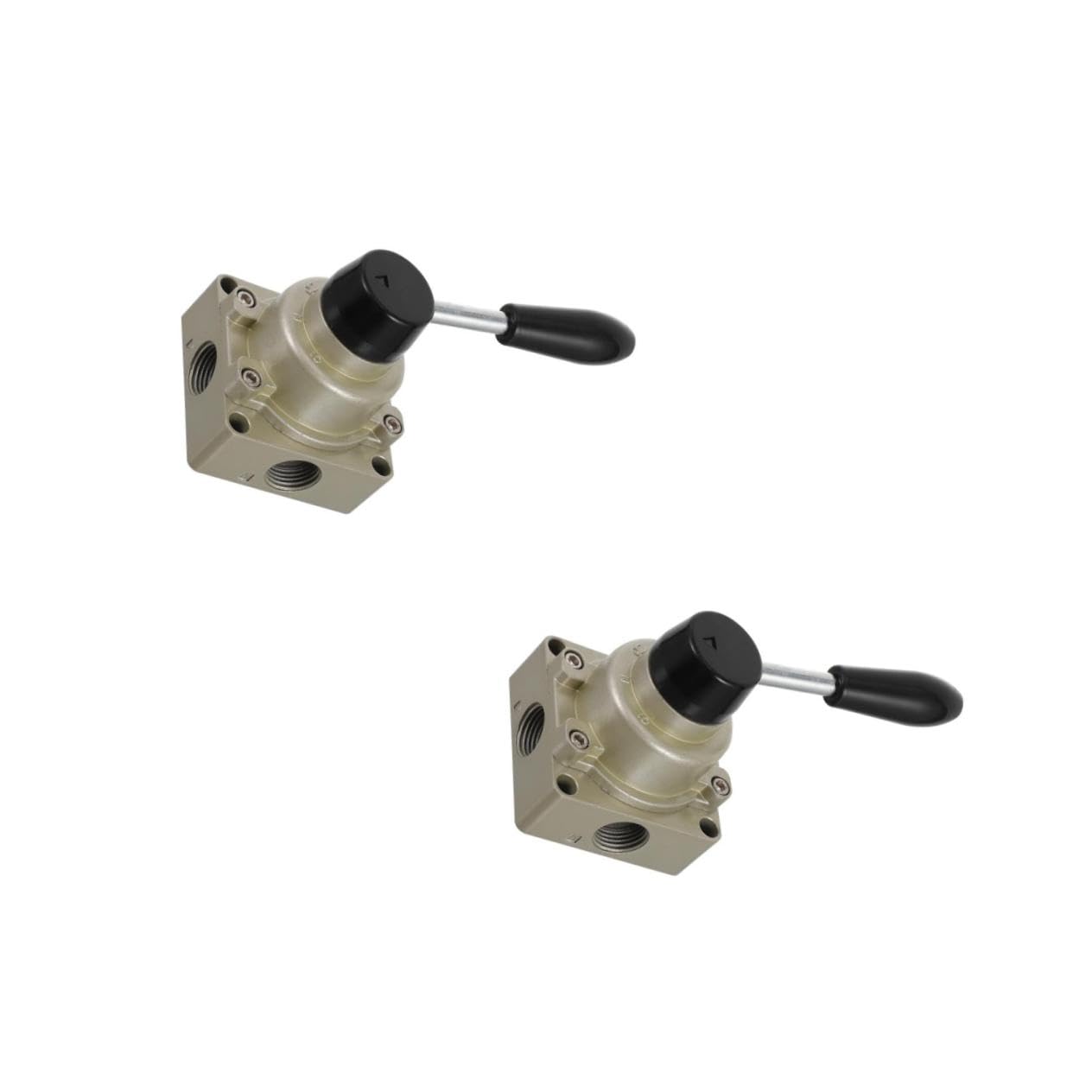Vanne pneumatique manuelle double position OUNONA avec levier rotatif anti-corrosion