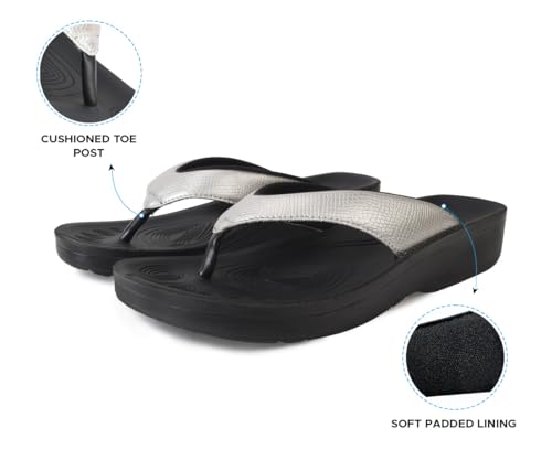 Image of AEROTHOTIC Comfortable Arch Support Flip Flops for Women Orthotic Sandals