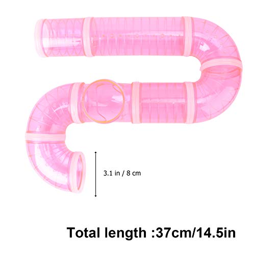 VILLCASE 5Pcs DIY Brinquedo para Túnel de Hamster Tubo de Plástico Conjunto de Tubo de Plástico Aces