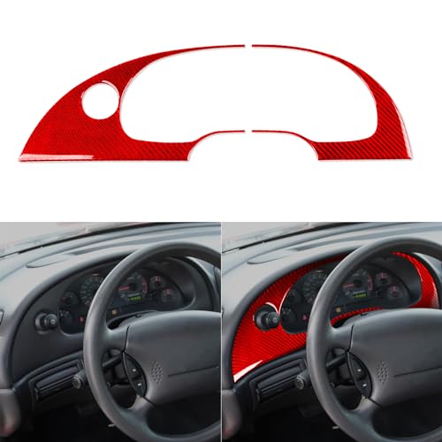 Dash Speedometer Trim for Ford Mustang 2001-2004 Accessories Red