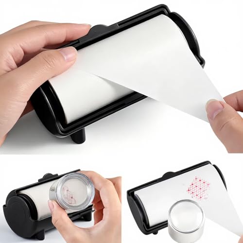 Furtherpretty Nail Stamper Sticky Cleaner Roll with Case, Ad