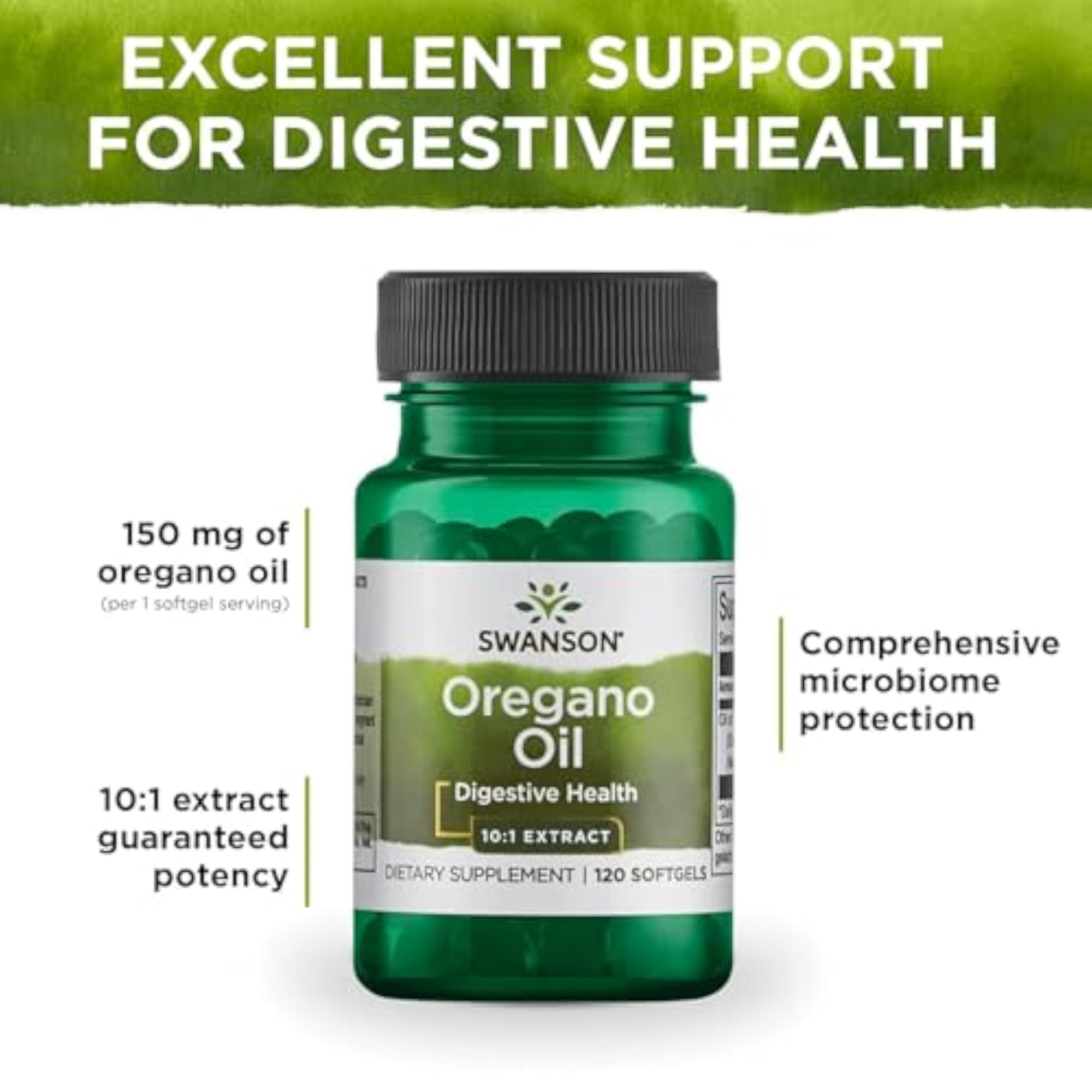Oregano 150mg 120 Soft Gels, Immune Support