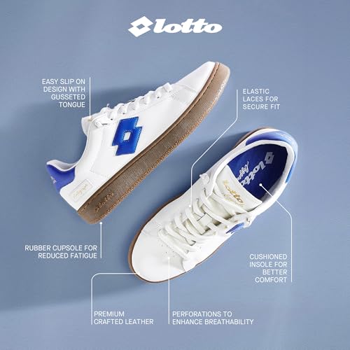 Image of Lotto Men Autograph OG Slip On Leather Sneakers