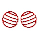 Accessoires de voiture en fibre de carbone pour Audi A3 S3 8P 2006 2007 (couleur rouge, grille d'aération extérieure 01)