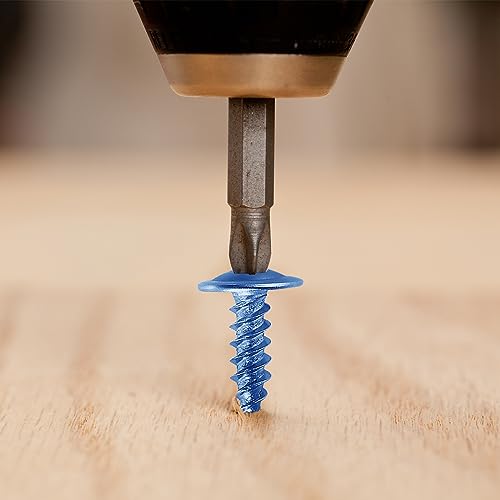 Image of (100 pcs) Wensilon #10x2 inch Phillips Truss Head Wood Screws Galvanized Iron Quick Metal Self Tapping