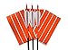 Arrow Wraps | Cut for Micro Diameter Archery Shafts | 4MM / 0.166 Inch ID Arrows with Max Outside Diameter (OD) of 0.255 Inches | Length 6 Inches (Blaze Orange, 12)