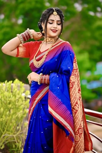 Image of NEW COLLECTION Women's Odisha Handloom Sambalpuri Pata Saree Temple Border Pasapalli Bomkai Buti Boyanika Design Saree Banarasi Soft Papa Silk Simple Ethnic Orissa Sari with Blouse Piece