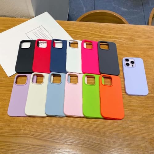 Coque antichoc pour iPhone 12 Pro en silicone souple rouge contre les rayures