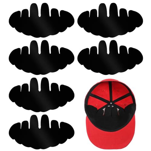 Wanmu Black Baseball Caps Inserts Shapers Flexible Washable Reusable Hat Liner Cap Fitter Inserts Hat Shapers for Caps Hat Sizer Reducer Insert for Baseball Caps Sun Hats Sports Caps