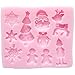 Funshowcase Santas Essentials Candy Silicone Mold for Cupcake, Cake Decoration, Sugar Paste, Fondant, Butter, Resin, Polymer Clay Crafting Projects