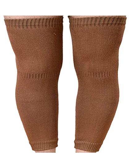 New Vastra Lok - Black Color Woolen Leg Warmer Knee Warmer Woolen Knee Cap for Men and Women 1 Pair