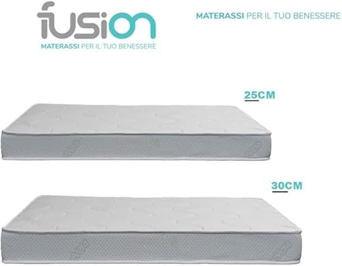 Fusion Materassi Materasso Memory Foam 25 Cm/30 Cm Con Rivestimento Aloe Vera – Ortopedico, Ipoallergenico, Antibatterico,Ergonomico Per Sonno Profondo E Rilassante (Altezza 25 Cm, 120 X 200) - 6