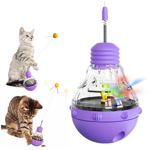 Jouet interactif pour chat contre l'ennui avec lumière active