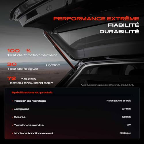 Verin de coffre UX AA1 AH1 MA1 compatible gauche droite - 4