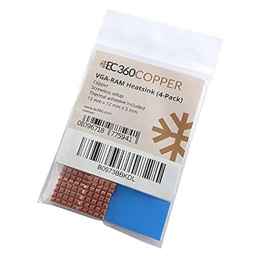 EC360® Copper VGA-RAM - Disipadores de Cobre (4 unidades, 12 x 13 x 5 mm) | Ya disponible en tu tienda friki favorita! En mundofriki.es! EC360® Copper VGA-RAM - Disipadores de Cobre (4 unidades, 12 x 13 x 5 mm) | Ya disponible en tu tienda friki favorita! En mundofriki.es!