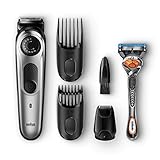 Braun - 81679645 - Tondeuse À Barbe Bt5065, Tondeuse Barbe Et Cheveux, Mini Rasoir À Grille, Noir/Argent -
