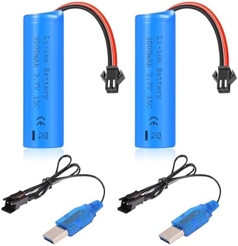AMZZN 11.1V 3000mAh 15C 3S T-Plug Li-ion Battery with USB Charger for