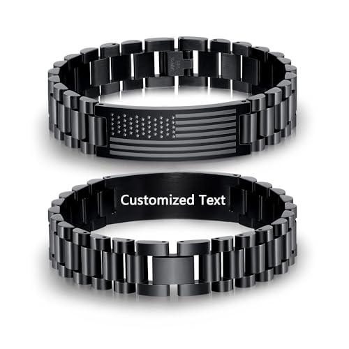 P. BLAKE Personalized Mens Bracelet