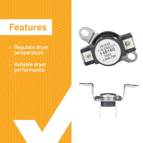 Image of Smart Choice 137032600 Thermal Limiter & 3204267 High Limit Thermostat Kit Compatible with Frigidaire, Compatible with Electrolux Dryers, Replaces AP4368739 AP2131477