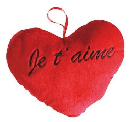 Mini peluche en forme de coeur 