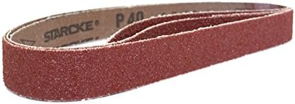 Starcke 3/4 X 20-1/2 Aluminum Oxide Cloth Narrow Sander Belts (48 Pack, 120 Grit)