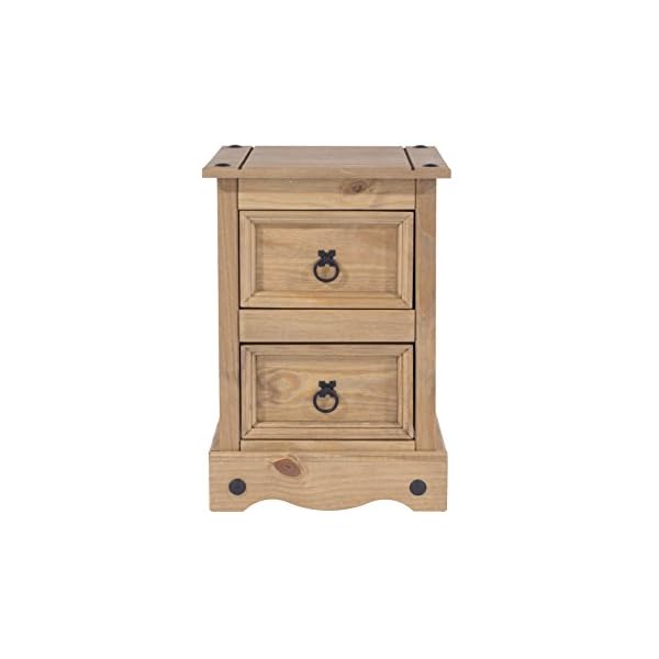 Core Products Two Drawer Petite Bedside Cabinet - Image 3