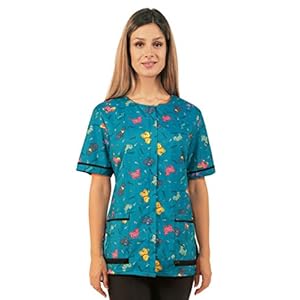 Ladybird Line Blue Dog Design Waterproof Pet Grooming Smock for Dog Bathing and Pet Groomers (Large) Ladybird Line Blue Dog Design Waterproof Pet Grooming Smock for Dog Bathing and Pet Groomers Large