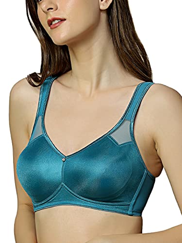 Image of Triumph International Women's Polyamide Casual Minimizer Bra (100I527 WH Blue 34C)
