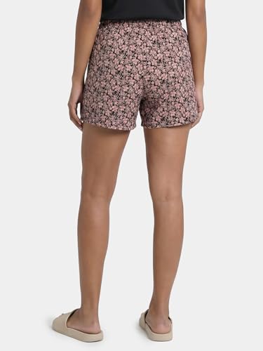 Image of Enamor Drawstring Mid Thigh Length Mid Rise Basic Shorts - Relaxed Fit, Super Soft Cotton - E062