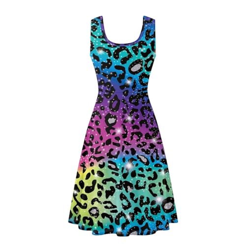 Image of Dreaweet Casual Sleeveless Dresses for Women Girls, Round Neck Tank Dresses with Pockets Summer Sundress Size XS-4XL