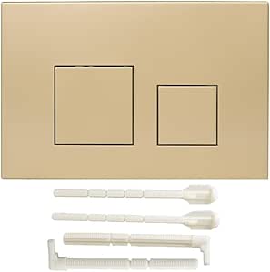 Placca Di Scarico Doppia GEBERIT - Per Modelli Sigma, Finitura Cromo Oro - Facile Installazione Senza Opere - Foto 4