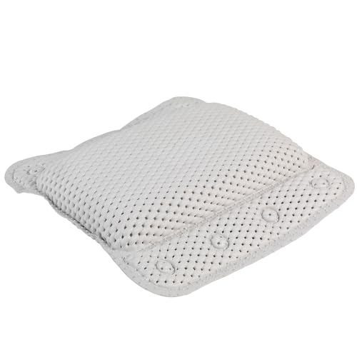 Beldray LA032715UFFEU7 Anti Bac Bath Pillow - Easy to Clean, Secure Suction Cups, Relaxing Cushioned Design, Stylish, Treated with Thiabendazole & Zinc Pyrithione, Supports Head & Neck While Bathing