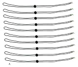 MYIW Segel-Kappen für Herren,Cap Catch Clip Sicherung Hutband für Hut und Mütze,Packung zehn Stück (A)