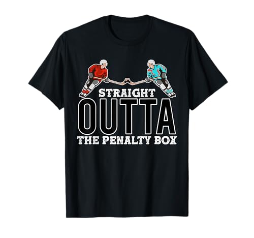 Ice Hockey Player Straight Outta The Penalty Box Sport Funny Camiseta