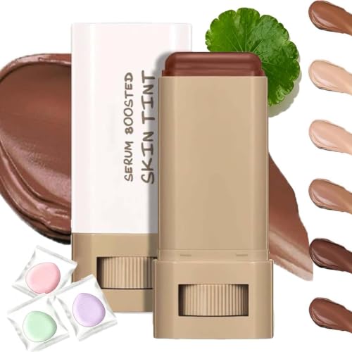 Image of Beauty Balm Serum Boosted Skin Tint,Solid Tinted Moisturizing Serum Contour Stick,Full Coverage Concealer Balm,Deeply Moisturizing,Natural Finish Makeup,Foundation Stickfor Women. (02, 3 * 4.5 * 9)