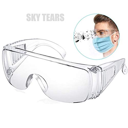 Preisvergleich Produktbild Schutzbrille Vollsichtbrille Einstellbare Überbrille Schleifbrille für Brillenträger (Weiß)