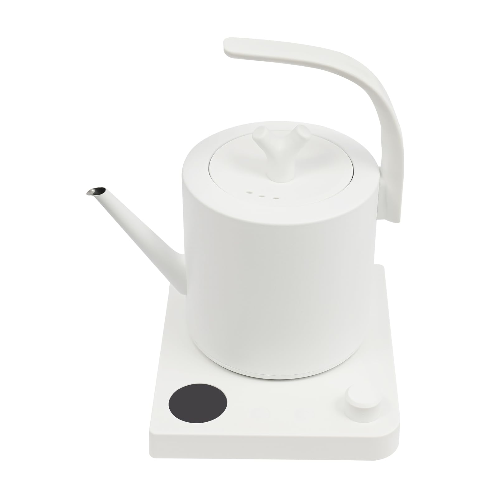 Bollitore elettronico intelligente, 1000 W, 1 l, 40 ~ 100 °C, temperatura regolabile, versatilità, collo di cigno elettrico con display a LED, bollitore in acciaio inox per tè, caffè, succo (bianco)
