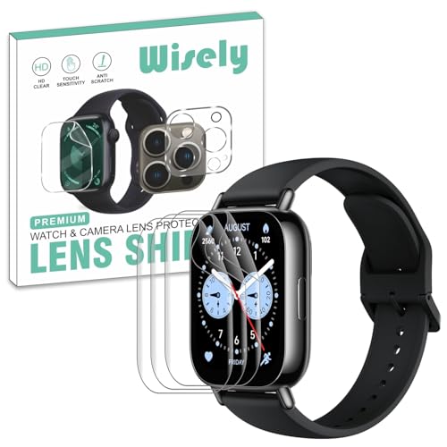 Image of Wisely |3pcs| Screen Guard Protector For Redmi Watch 5 Lite Smartwatch |1.96 inch| Bubble Free, Easy installation kit, Clear HD, Full Cover