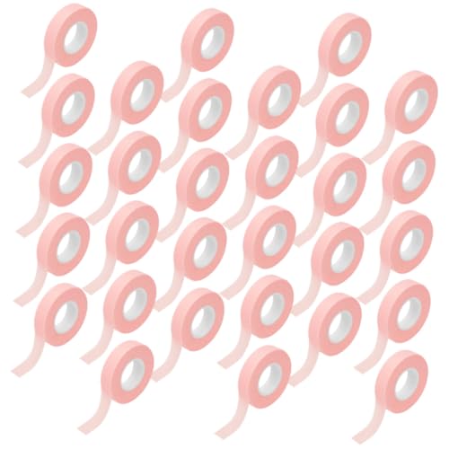 PartyKindom 30 piezas Cinta para Extensiones de Pestañas Cinta Transpirable para Injerto de Pestañas No Tejida Rosa para Protección y Fijación Profesional