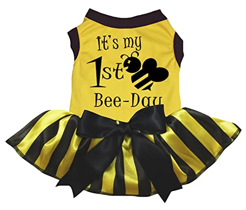 Robe pour chiot jaune XS, le cadeau de naissance idéal pour jeune chien