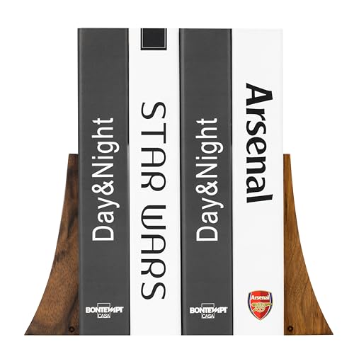 Tilisma BOOKEND THIN Bookends, Walnut Wood thumb #1