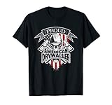 Drywaller T-Shirt American Flag Skull and Drywall Hammers