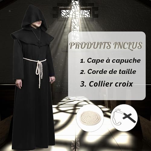Robe de Prêtre pour Halloween évitant les costumes incomplets - 3