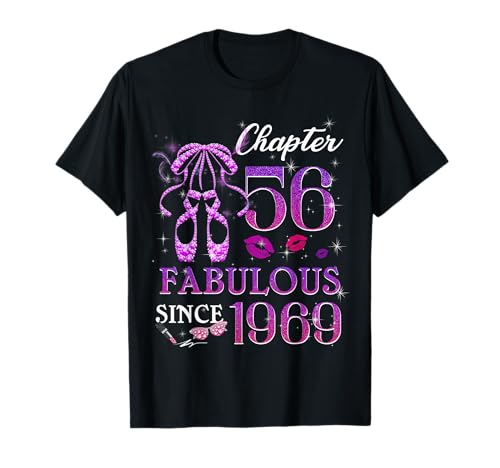 Chapter 56 Fabulous Since 1969 56th Birthday Queen Diamond T-Shirt